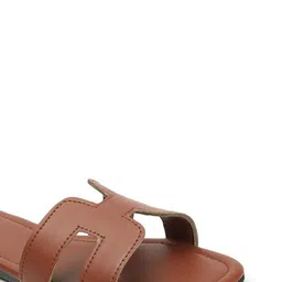 Jbarg Women Textured Open Toe Flats image 5