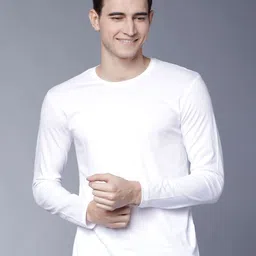 HIGHLANDER Men Solid Round Neck Cotton Slim Fit T-shirt-picture-27