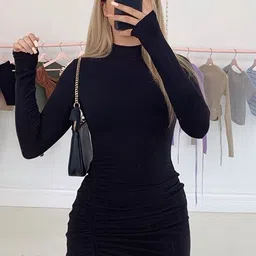 LULU & SKY Bell Sleeve Bodycon Dress image 2