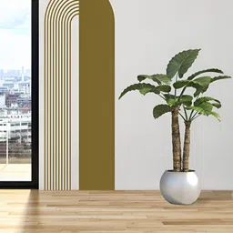 Myntra Elegant Homes Olive Aesthetic Curve Printed Wall Stickers-picture-14