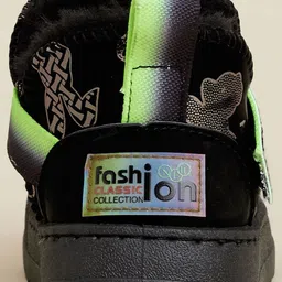 Hopscotch Girls Black Text Print Snow Boots image 4