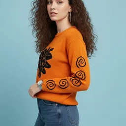 glitchez Women Printed Pullover image 5