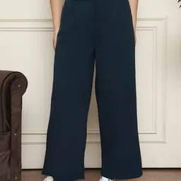 JAKANARY Women Relaxed High-Rise Easy Wash Trousers-picture-7