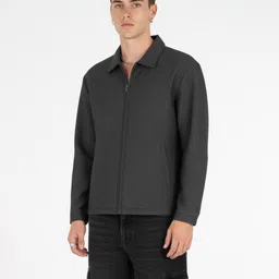 glitchez Textured Lightweight Relaxed Fit Jacket-picture-22