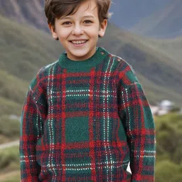 INCLUD Boys Checked Cardigan-image-44
