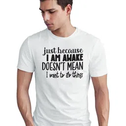 Seekbuylove Men Bio Finish Funny Slogan Round Neck Pure Cotton T-shirt-picture-23