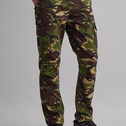 MOUNTMILLER Men Camouflage Printed Cargos Trousers-picture-24
