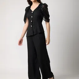 BLANC9 V-Neck Top & Trousers image 3
