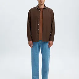 SELECTED Men Solid Spread Collar Cotton Casual Shirt-picture-38