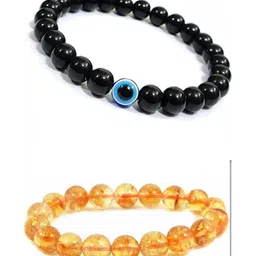 Vanira Set Of 2 Artificial Beaded Elasticated Bracelets-image-84