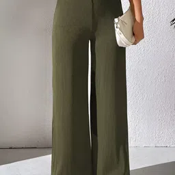 The Roadster Lifestyle Co Striped Mid-Rise Straight Fit Trousers-image-41