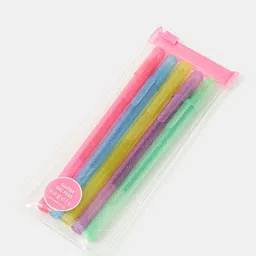 Accessorize Girls Pink Set Of 5 Glitter Gel Pens-image-91