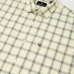 Allen Solly Men Tartan Checked Spread Collar Pure Cotton Casual Shirt image 3