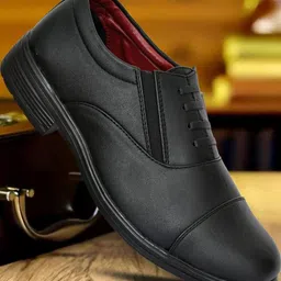 VATELIO Mens Black Formal Oxford Shoes image 3