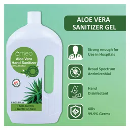 Omeo Aloe Vera hand Sanitizer Can 1 ltr image 3