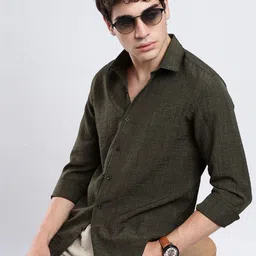 NEVER NEUD Men Classic Slim Fit Casual Shirt-picture-16