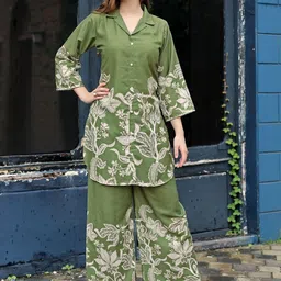 HB VENTURE Printed Shirt Collar Tunic & Trousers Co-Ords-picture-15