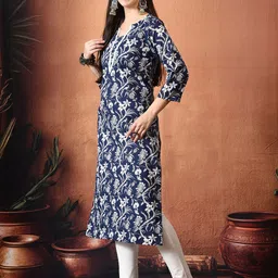Anouk Rustic Women Floral Printed Kurta image 5
