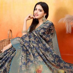DIVASTRI Floral Zari Banarasi Saree-picture-36