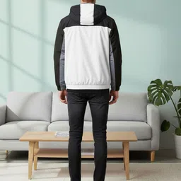 Mast & Harbour Men Colourblocked Hooded Parka with Embroidered Jacket image 2