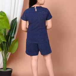 BARKAT DESIGNING PLANET Girls Printed Round Neck T-shirt With Shorts image 2