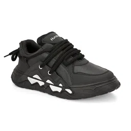 Hundo P Men Solid Leather Regular Sneakers image 4