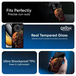 QRIOH Sun Faced Lion Printed Realme P3 Pro 5G Silicone Back Case image 2