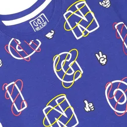 Gini and Jony Boys Typography Printed Round Neck Cotton T-shirt image 3