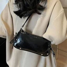 LULU & SKY Women Solid Structured Shoulder Bag image 3