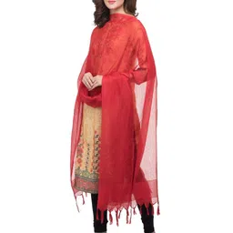 A R SILK DUPATTA HUB Woven Design Dupatta image 3