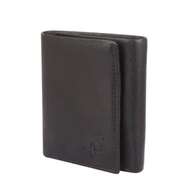 JND Men Set Of 2 Brand Logo Textured Two Fold Wallets image 3