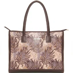 Sacci Mucci Floral Printed Handheld Bag with Tasselled image 1