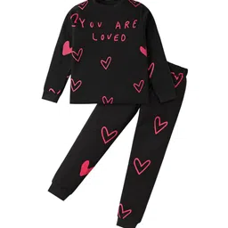 UNICORNS Kids You Are Loved Printed Pure Cotton Night suit-picture-20