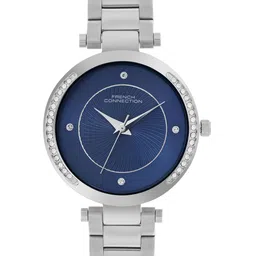French Connection Women Embellished Dial & Stainless Steel Bracelet Style Straps Analogue Watch FCH07SM-image-61