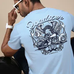 The Roadster Lifestyle Co. Men Graphic Printed Round Neck Cotton T-shirt-picture-41
