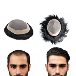 VIEWS Halo Wavy Toupee Hair Extension - Black - 7.5 Inch-picture-13