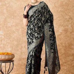 Suha Woven Design Zari Art Silk Banarasi Saree-image-55