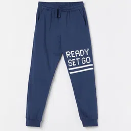 Fame Forever by Lifestyle Boys Typography Printed Pure Cotton Joggers-picture-22
