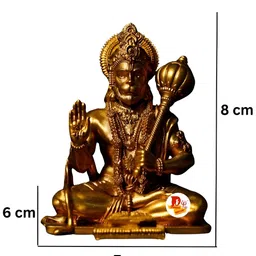 DARIDRA BHANJAN Gold-Toned Religious Idol Showpiece image 4