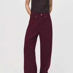 MANGO Women Mid-Rise Loose Fit Stretchable Jeans-picture-34