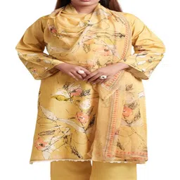 dravinam trends DRAVINAM Floral Printed Sequinned Pure Cotton Unstitched Dress Material-picture-41