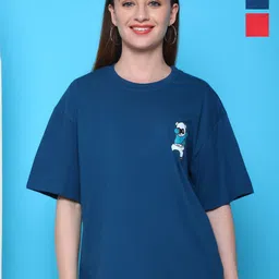 Dreambe Women Typography 2 Wonder Woman Printed Applique T-shirt-picture-32