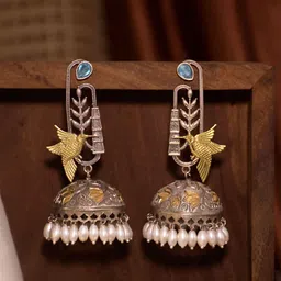 NAMAN ARTS Contemporary Jhumkas Earrings image 1