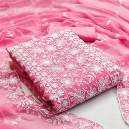 Rangtulika Ethnics Embroidered Unstitched Dress Material-picture-32