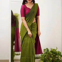 Mitera Banarasi Saree with Blouse Piece image 3