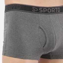 Sporto by Macho Men Pack Of 4 Combed Cotton Short Trunks Sprto_M1022-A1-CH1-N1-R1-L image 2