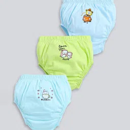 MooNKids Kids Pack Of 3 Printed Pure Cotton Basic Bloomers R1-MK_Bloomer_319-picture-32