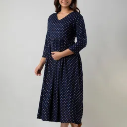 Step Queen Women Ethnic Motifs Printed Maternity Kurta image 4