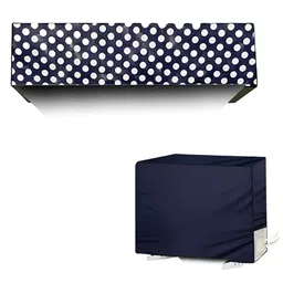 Kalra Magic Set Of 2 Purple Printed Outdoor & Indoor Air Conditioner Cover image 5