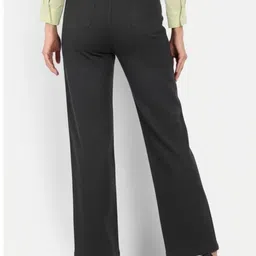 BROADSTAR Women Smart Straight Fit High-Rise Easy Wash Trousers image 5